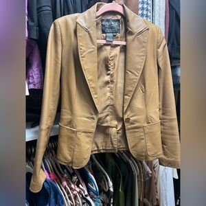 Leather Blazer Jacket